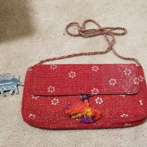 Handmade cross body bag